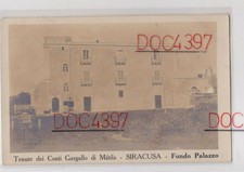 SIRACUSA FONDO PALAZZO TENUTA CONTI GARGALLO FPV 1915 BELLA