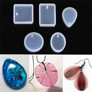 5Pcs DIY Silicone Mould Craft Mold Set for Resin Necklace jewelry Pendant Making - Picture 1 of 12