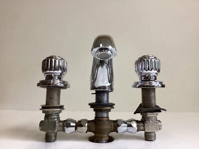 Dornbracht Athènes Robinet De Lavabo Chrome, Robinetterie À 3 Trous, Rareté, 1 - Photo 1/4