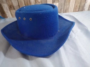 Vintage Western Express Inc. Purple Cowboy Hat Wool Soft Felt 59 7 3/8 - Picture 1 of 5