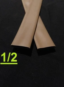 Tubo de poliolefina retráctil térmico de 1/2"" pulgada 12,7 mm marrón 2:1" (1 pie) - Imagen 1 de 6