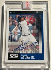 2020 Panini Chronicles RONALD ACUNA JR Atlanta Braves Score Auto Autograph 8/10