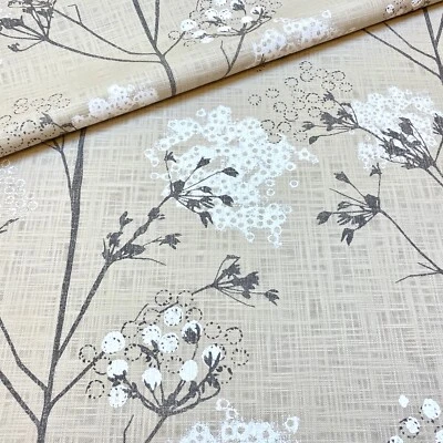 1120. Romo Ammi Stucco Floral 100% Linen Fabric. Price per 1/2 metre - Image 1 of 4