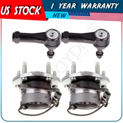 Ajuste para Pontiac Pursuit 2005-2006 4 piezas cojinete de cubo de rueda de extremo de barra de amarre delantero Foto 1 de 4