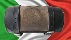 Barilotto pelle INDIANO Borsa Harley Davidson Sportster Dragstar Shadow saddle - Picture 1 of 1