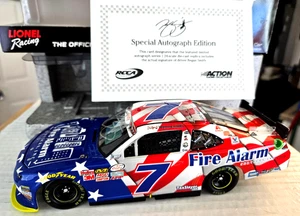 2015 Regan Smith #7 Fire Alarm Services Salutes handsigniert 1/24 Nascar - Bild 1 von 11