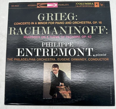 Grieg Rachmaninoff Philippe Entremont Eugene Ormandy CBS Masterworks MS 6016 NM Foto 1 de 4