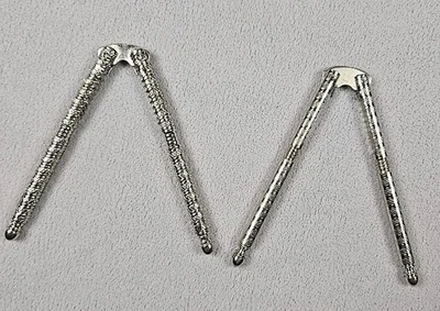 Vintage Stainless Steel Nut Crackers (Set Of 2) - Image 1 of 4