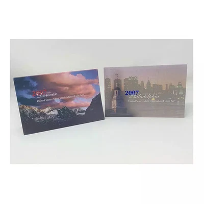 2007-P&D U.S. Uncirculated Set: 28-Coin Set in Original Packaging - Image 1 of 2