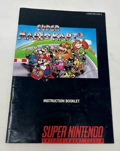 Super Mario Kart (Super Nintendo SNES, USA) — Instruction Booklet / Manual only - Picture 1 of 2