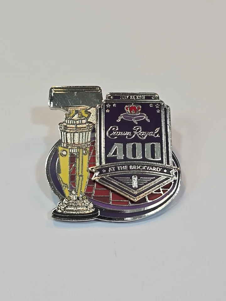 Crown Royal 400 At the Brickyard 2015 Lapel Pin Trophy Style Kyle Busch - Image 1 of 4