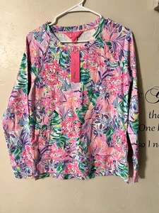 Lilly Pulitzer Disney Dreamin Daisy & Minnie Beachcomber Pullover Größe Small Neu mit Etikett - Bild 1 von 9