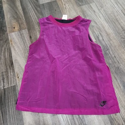 Camiseta sin mangas informal Nike Tech Hypermesh para mujer púrpura talla XS Foto 1 de 4