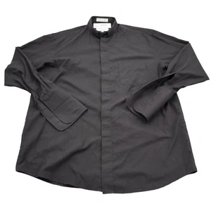 Daniel Ellissa Shirt Mens 16.5 34/35 Black Long Sleeve Button Up Casual - Picture 1 of 14