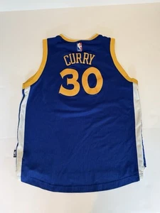 Stephen Curry Golden State Warriors Adidas Blue #30 Youth Sz Large Preowned! - Picture 1 of 7