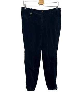Lauren Ralph Lauren Womens Stretch Velvet Jodhpur Pants Black Velvet 8 *read* - Image 1 of 4