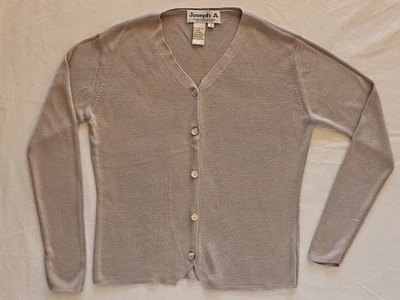 Cárdigan Joseph A. QU'EST-CE QUE C'EST SEDA 100 % seda - Talla M - ¡Lavable a máquina! Foto 1 de 4