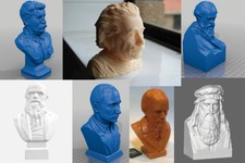 Bust Lincoln Einstein Darwin Kennedy Stalin Pope Clement Benedict Innocent busts