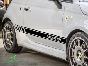 FIAT 500 595 695 ABARTH - fasce laterali - stickers vinile adesivo decal tuning - Foto 1 di 2