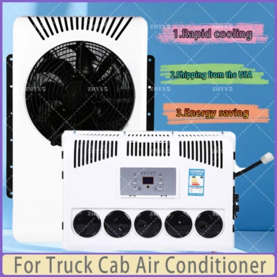 12V Truck Cab Air Conditioner 12000 BTU Split AC For Semi Trucks Bus RV Caravan — 第 1/4 张图片
