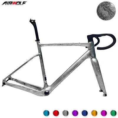 Airwolf T1100 Gravel Rahmenset Carbon Rhamen Fahrrad 700x45c Cyclocrossrad Ice - Bild 1 von 4