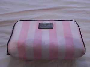 Victoria's Secret, Pink Stripped Makeup Bag Small - Picture 1 of 6