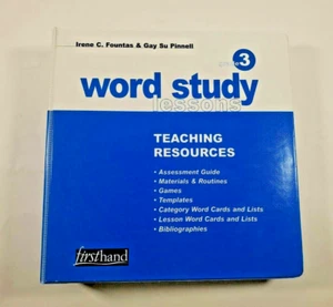 Fountas & Pinnell Word Study Lessons Grade 3 Teaching Resources New - Imagen 1 de 4