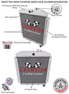 1949 50 51 52 53 54 Chevrolet Truck Alum 4 Row Core Radiator CA - Bild 1 von 12