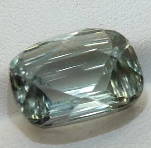 Laser Cut Green Amethyst gemstone - Faceted Natural Prasiolite 8.65 CTS - Picture 1 of 10