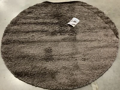 BROWN 5'-3" X 5'-3" Round Flaw in Rug, Reduced Price 1172667616 AUG900T-5R - Image 1 of 3