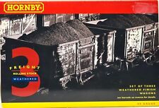 Hornby R6278 Pack of 3 Assorted Private Owner Plank Wagons - Factory Weathered