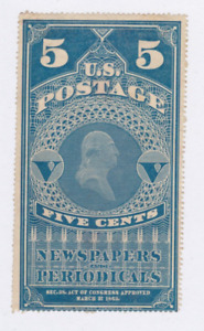 US Stamp #PR4 NEWSPAPER UNUSED NGAI Yellowish Paper $750 cv