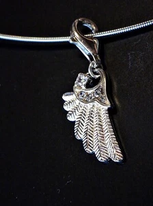 SCHMUCK-STCK ENGEL FLÜGEL ZIRKONIA ANHÄNGER 925 SILBER NEU Einhänger - Picture 1 of 3
