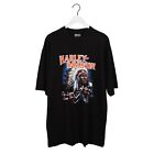 T-shirt homme Harley Davidson Vintage années 90 Indian Chief Looney Tunes XL