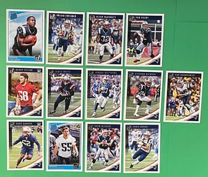 2018 PANINI DONRUSS FOOTBALL NEW ENGLAND PATRIOTS TEAM SET (12 CARDS) - Picture 1 of 1