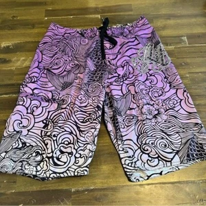 Pantalones Cortos de Tabla Asiáticos Rip Curl Vintage Años 90 Y2K Largos Bordados Dragon Surfing 31 - Imagen 1 de 10
