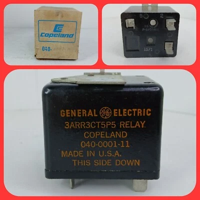 Copeland 040-0001-60 OEM Potential Relay Pick-Up @ 190-200V, Drop-Out @ 55-115V - Image 1 of 4