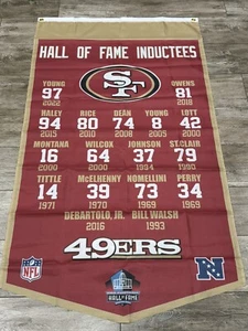 San Francisco 49ers 3x5 ft Flag NFL Champions Hall of Fame Inductees Banner - Picture 1 of 3
