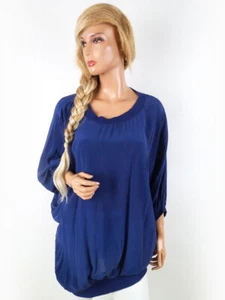 French connection T. M/L Azul marino Blusa Túnica Manga 3/4 - Imagen 1 de 5