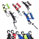 Scuba Diving Snappy Coil Springs Camera Lanyard Wrist Strap For Dive Flashlights