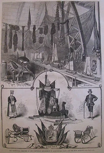 CENTENNIAL EXHIBITION NORWAY NORWEGIAN EXHIBIT HARPER’S WEEKLY 1876 - Picture 1 of 2