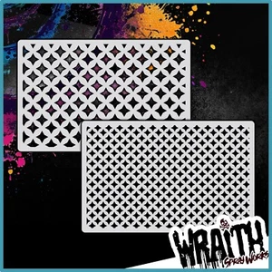 Star Pattern Set - Reusable Airbrush Stencil Template - Picture 1 of 5