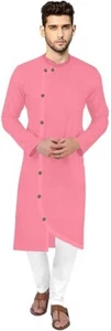 Wedding Ethnic Bollywood Cotton Kurta For Men's Indian Party Wear Kurtas - Picture 1 of 3