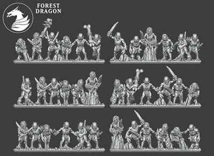 Ghule (6 strisce) | Modello fantasy 10 mm ad esempio per Warmaster - Foto 1 di 2