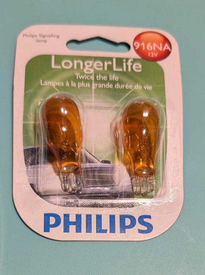 Bombilla miniatura Philips 916NA LongerLife, paquete de 2-916NALLB2 Foto 1 de 1