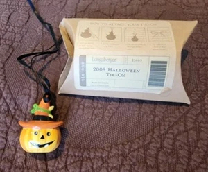 Longaberger 2008 Halloween Calabaza Corbata - Imagen 1 de 1