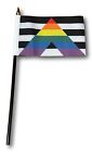 10 Flags - Ally 4" x 6" Single Hand Flag - Screen Printed Pride Flags