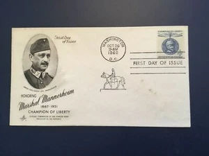 ICOLLECTZONE US 1165  Mannerheim FDC First Day Cover (E100) - Picture 1 of 1