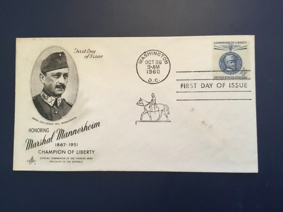 ICOLLECTZONE US 1165  Mannerheim FDC First Day Cover (E100) - Image 1 of 1