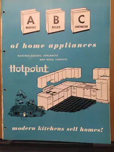 Vtg Hotpoint Inc Kitchens Trade Catalog 1951 Appliances Ranges Refrigerators - Picture 1 of 5